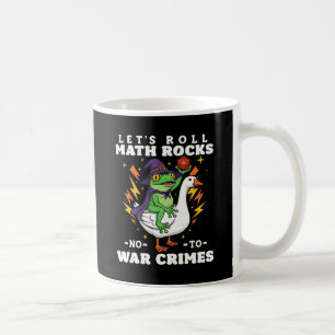 Café Taza divertida de rana mago montando ganso ¡Vamos