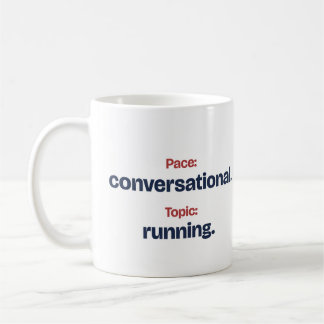 Café Taza divertida de ritmo conversacional para un cor