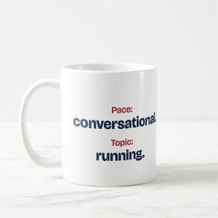 Café Taza divertida de ritmo conversacional para un cor