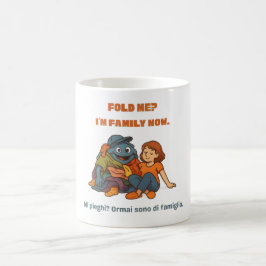 Café Taza divertida de ropa para lavar – Dóblame, ahora