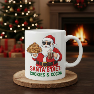 Café Taza divertida de Santa – La dieta de Santa: galle