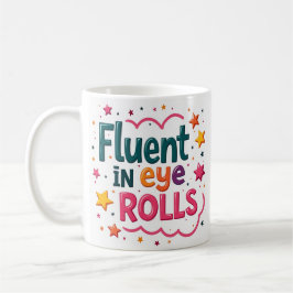 Café Taza divertida de sarcasmo con guiños graciosos