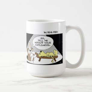 Café Taza divertida de Siegfried y de Freud