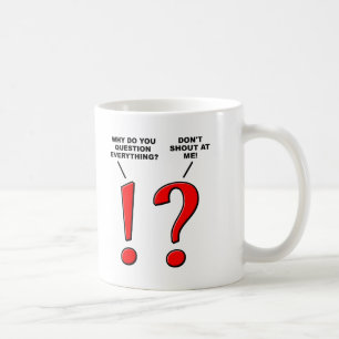 Café Taza Divertida de Signos de Puntuación