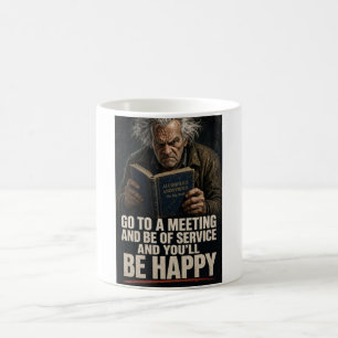 Café Taza divertida de sobriedad Anti AA para ir a una