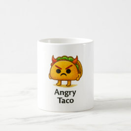Café Taza divertida de taco de ansiedad, regalo lindo p