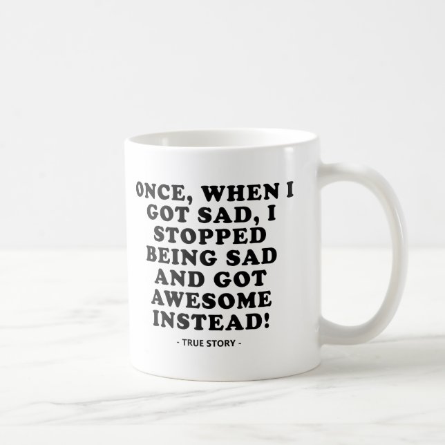 Café Taza divertida de triste a increíble (Derecha)