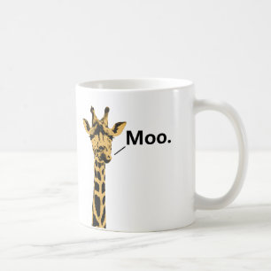 Café Taza divertida de vaca jirafa
