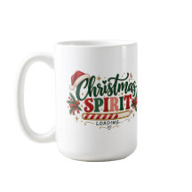 Taza divertida de vacaciones retro con espíritu de
