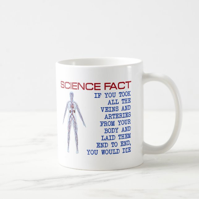 Café Taza Divertida de Venas de Ciencia (Derecha)