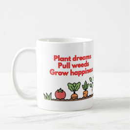 Café Taza divertida de verduras de jardín - Planta sueñ