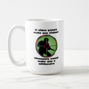 Café Taza Divertida de Videojuegos Violentos