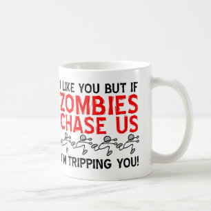 Café Taza divertida de zombies tropezando