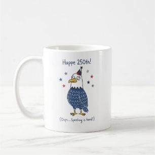 Café Taza divertida del 250 aniversario de América con