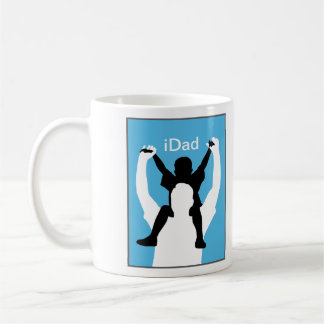 Café taza divertida del día de padre del iDad
