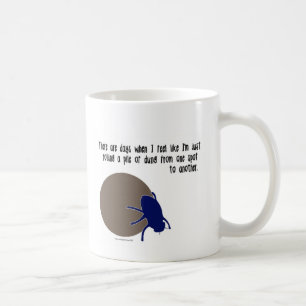 Café Taza divertida del escarabajo de estiércol