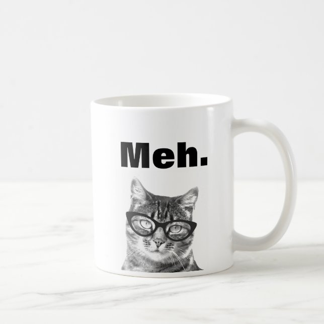 Café Taza divertida del gato de la cita de la apatía (Derecha)