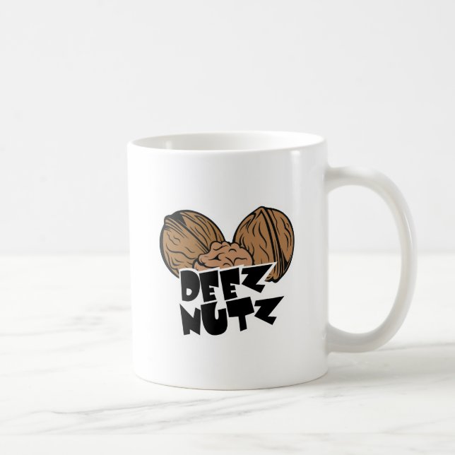 Café Taza divertida del ilustracion de Deez Nutz (Derecha)