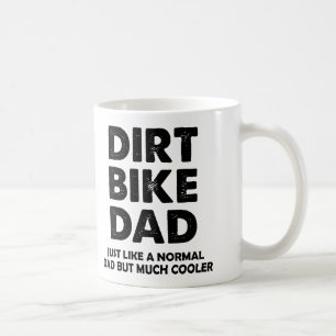 Café Taza divertida del motocrós del papá de la bici 