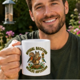 Café Taza divertida del supervisor oficial de vida silv
