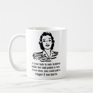 Café Taza Divertida Esmalte de Uñas Desamparado