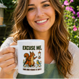 Café Taza Divertida Excusa Mi Comedero De Pájaros Está