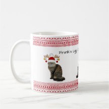 Taza divertida fea de Navidad - Gatos gruñones