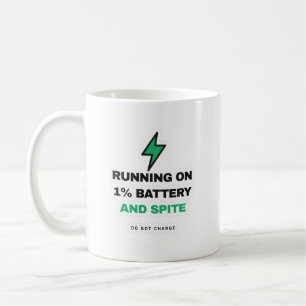 Café Taza Divertida Funcionando Con 1 Por Ciento De Bat