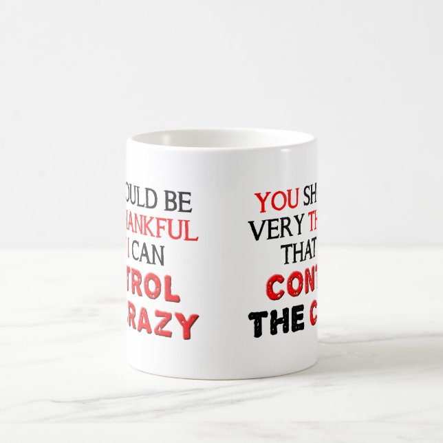 Café Taza Divertida Loca de Control (Centro)