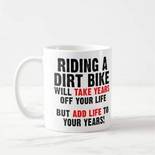 Café Taza Divertida Moto De Cross Para Tus Años