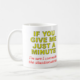 Café Taza divertida o taza de viaje para empeorar las c