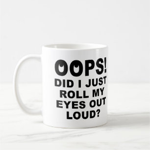 Café Taza Divertida o Taza de Viaje para Girar Mis Ojos
