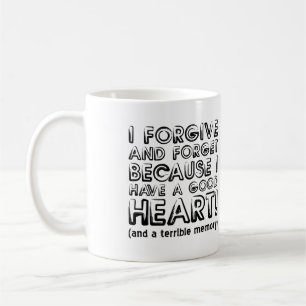 Café Taza divertida o taza de viaje para Perdonar y Olv