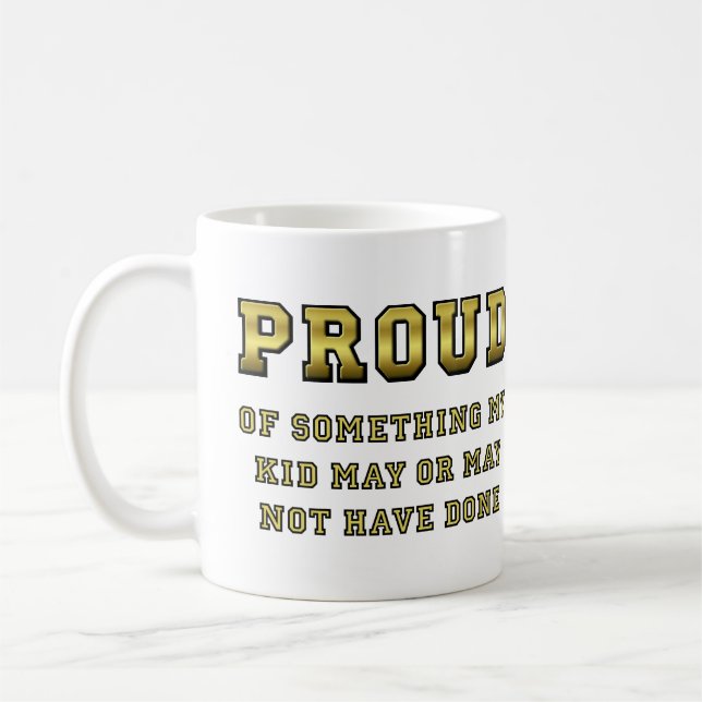 Café Taza divertida orgulloso de mi hijo (Izquierda)