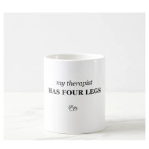 Taza divertida para amantes de mascotas Mi terapeu