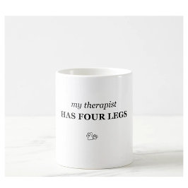 Café Taza divertida para amantes de mascotas Mi terapeu