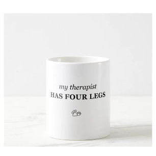 Café Taza divertida para amantes de mascotas Mi terapeu
