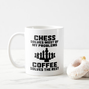 Café Taza divertida para jugador de ajedrez con "El aje