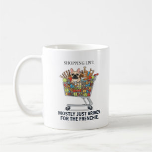 Café Taza divertida para mamá de frenchie mimado: lista