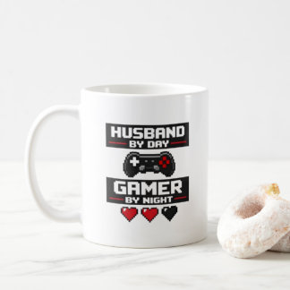 Café Taza divertida para marido jugador con diseño de a