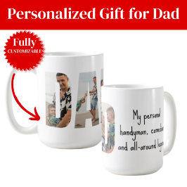 Café Taza divertida para papá – Hombre de las manos, co