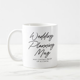 Café Taza divertida para planificar la boda de compromi