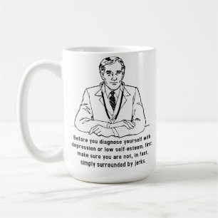 Café Taza Divertida Rrodeada de Imbéciles