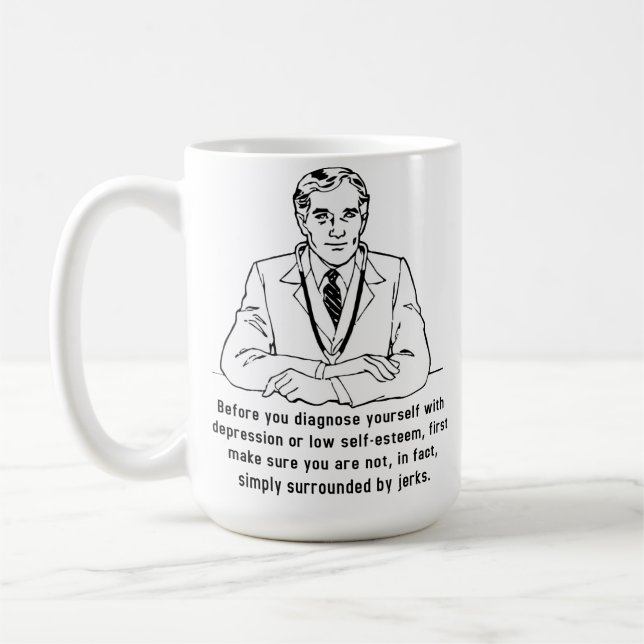 Café Taza Divertida Rrodeada de Imbéciles (Izquierda)