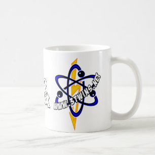 Café Taza doble del logotipo de Hatman