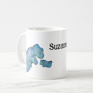 Café Taza - Dragones de madre e hijo con nombre