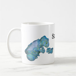 Café Taza - Dragones de madre e hijo con nombre