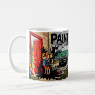 Café Taza Drama Costero Malhumorado Pinta de Negro