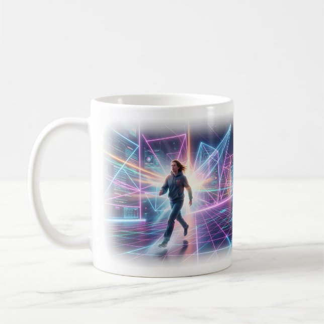 Café Taza Dreamscape Futuro de Neón (Izquierda)