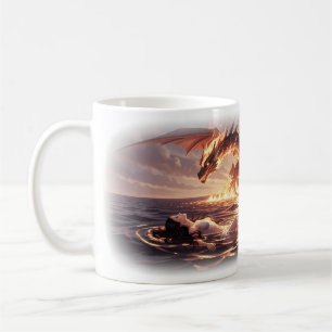 Café Taza Dreamscape Renacimiento Océano Dragón de Fueg